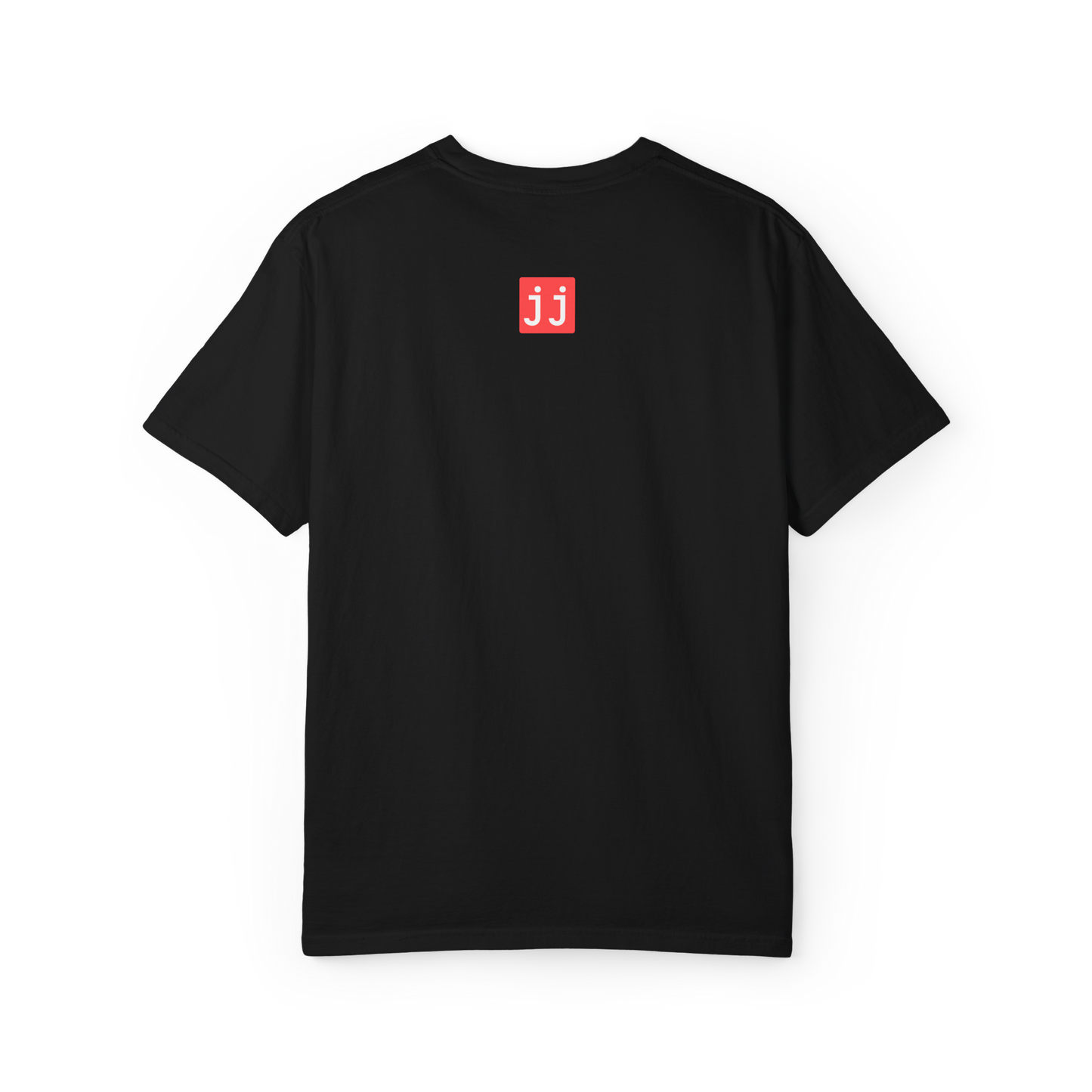 Black t-shirt with a red logo on the back. T-shirt with 'What's Your TAM' across the front in big bold text. Corporate humor for business people.